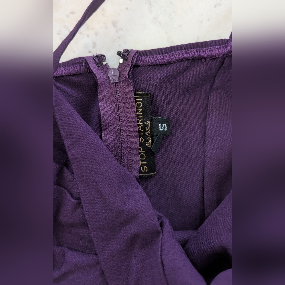 Stop Staring Million Dollar Baby Bodycon Purple Dress - Picture 5 of 7